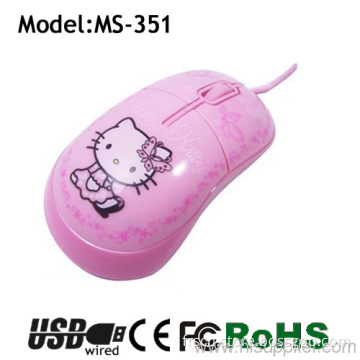 Usb Pink Hello Kitty Gift Mouse For Notebook In Shenzhen 